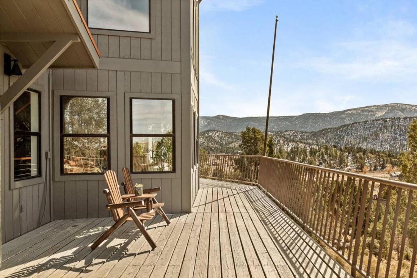 Baldwin Lake Steel Pine Lodge A Rustic Mountain Retreat Views מראה חיצוני תמונה